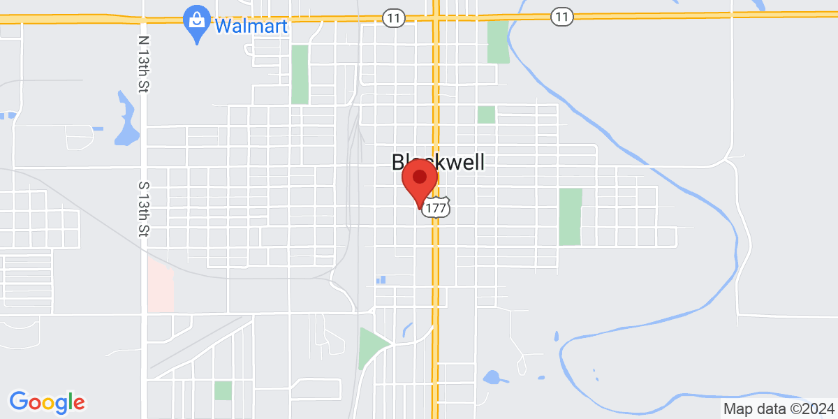 Map of Blackwell Public Library